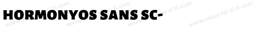 hormonyos sans sc字体转换